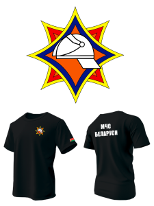 майка с DTF-печатью на спине МЧС